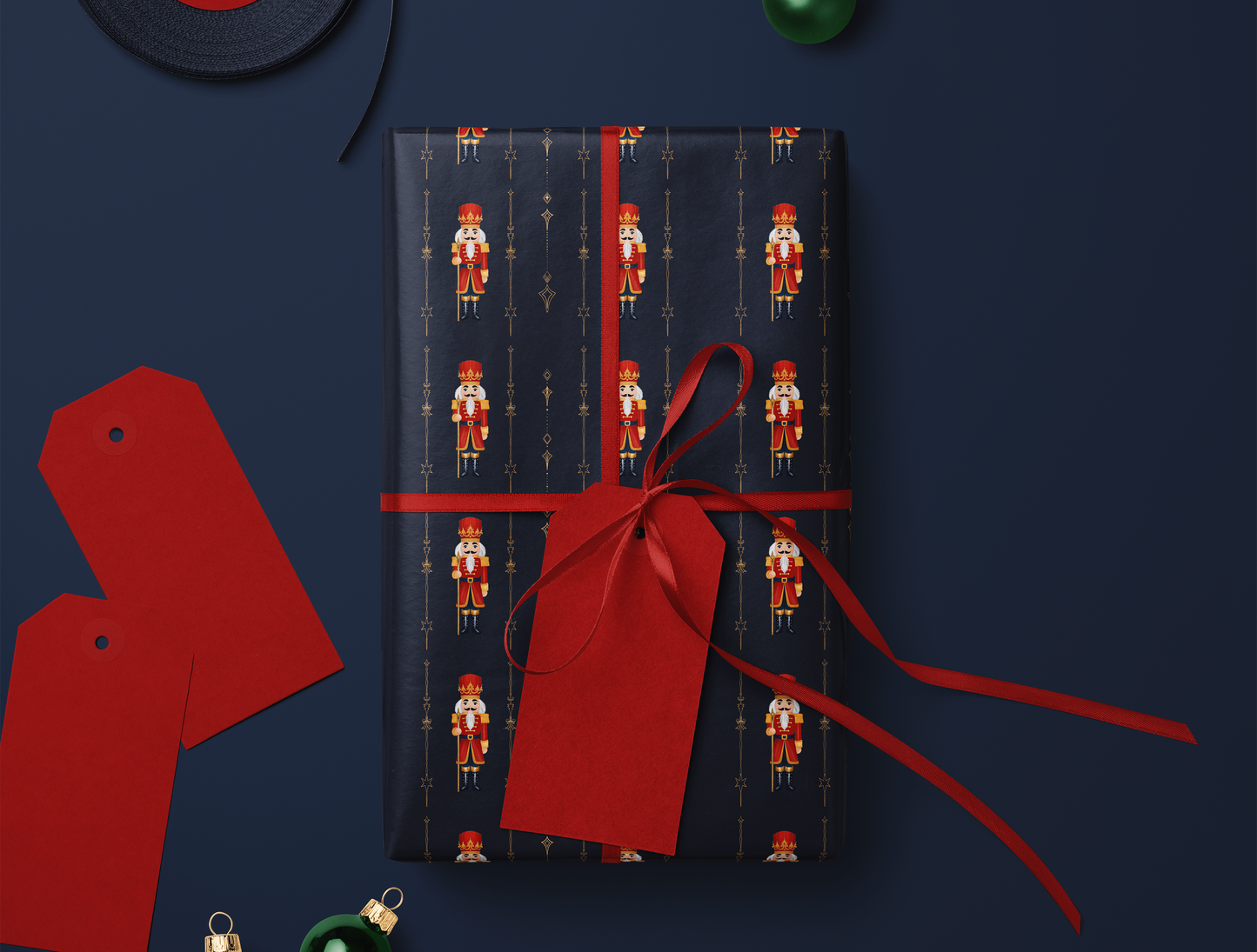 Nutcracker Wrapping Paper |  Christmas Décor