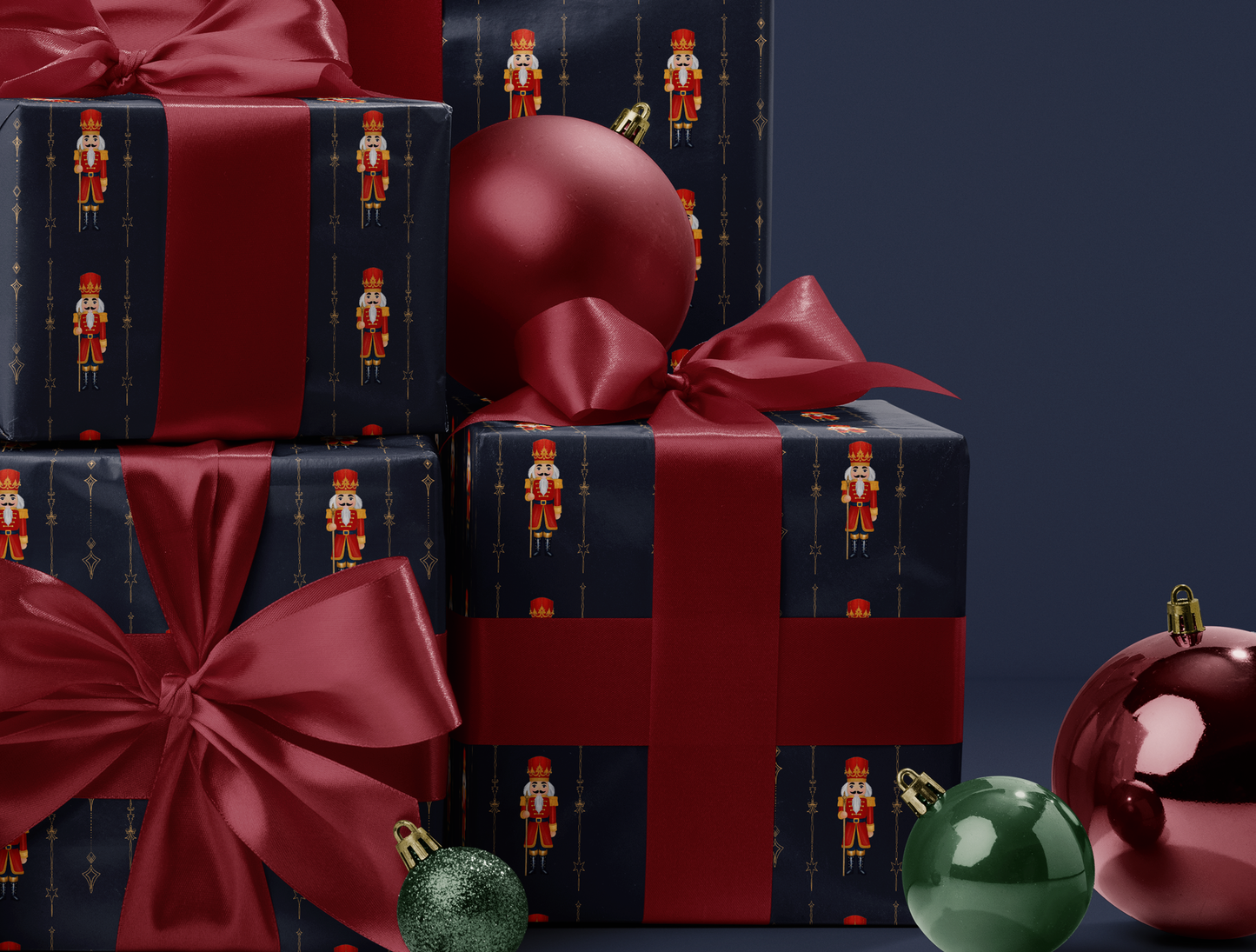 Nutcracker Wrapping Paper |  Christmas Décor