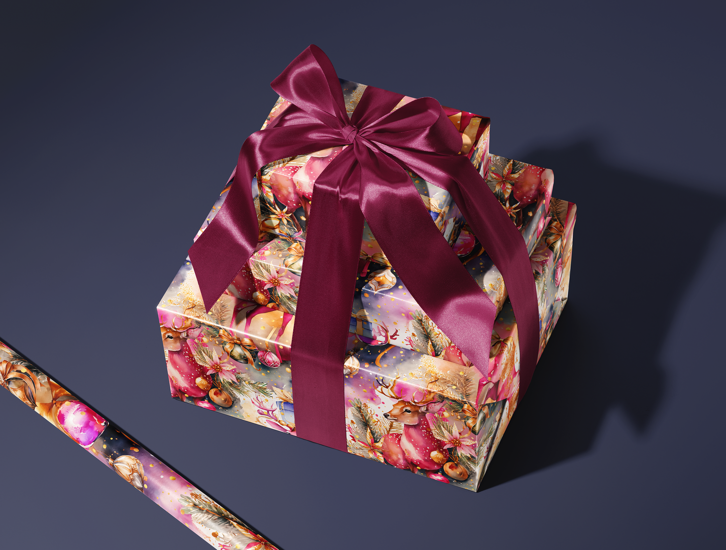 Reindeer Christmas Wrapping Paper | Premium Design