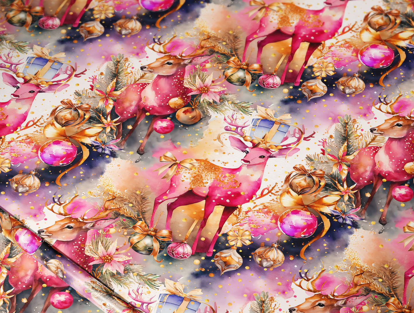 Reindeer Christmas Wrapping Paper | Premium Design