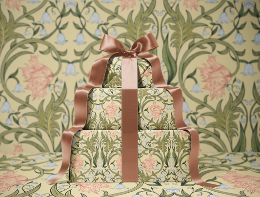 Vintage Floral Wrapping Paper | Soft Yellow