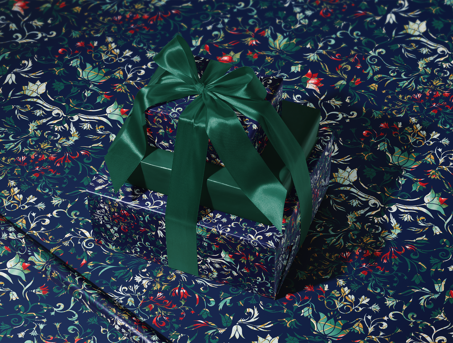 Botanical Bloom & Bell Floral Wrapping Paper | Special Christmas Edition