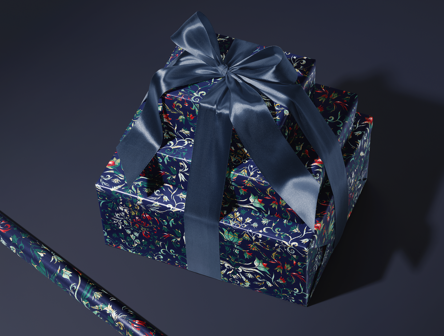 Botanical Bloom & Bell Floral Wrapping Paper | Special Christmas Edition