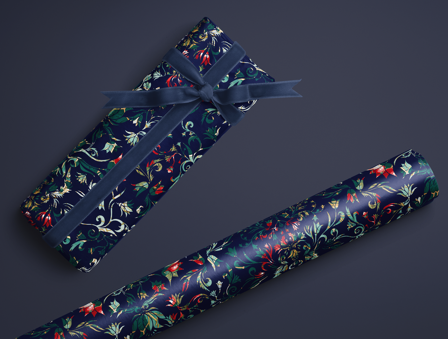 Botanical Bloom & Bell Floral Wrapping Paper | Special Christmas Edition